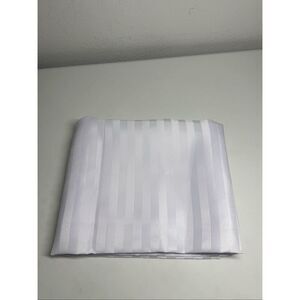 Better Home White Regal Stripe Tablecloth 84” X 60”